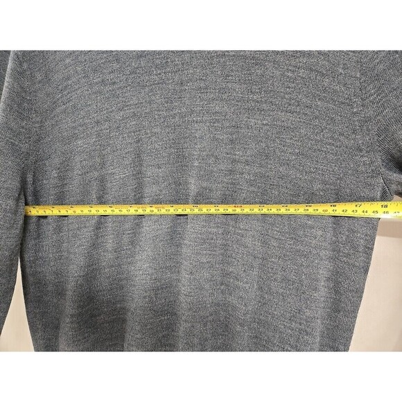 J Crew Merino Wool Blend Crewneck Sweater Gray Men's Size M - Picture 6 of 7